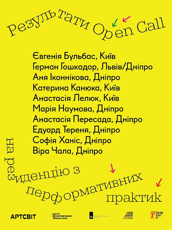 Open Call Results for The Residency in Performative Practices