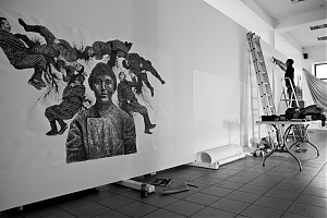 Авторська екскурсія Давіда Чічкана виставкою "Під час війни"